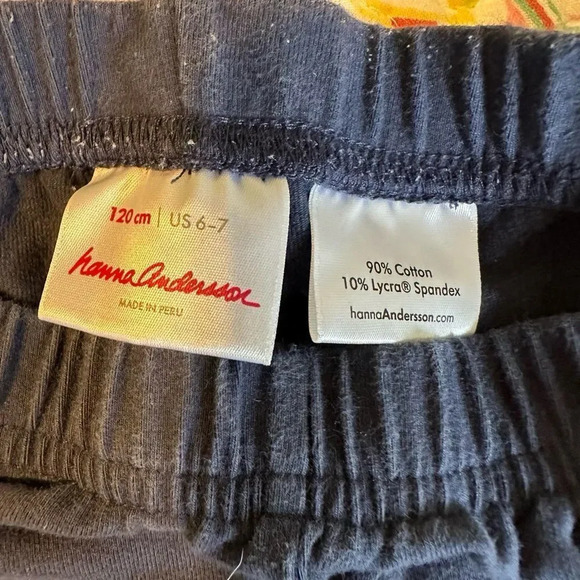 Hanna Andersson girls size 6-7 crop pants used condition - Picture 3 of 3
